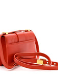 Smooth Calfskin Micro 30 Montaigne Flap Bag Orange
