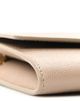 Grain De Poudre Monogram Uptown Chain Wallet Dark Beige