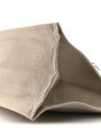 Linen Calfskin Rive Gauche Tote Greggio Natural