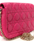 Lambskin Cannage Miss D1OR Promenade Pouch Fuchsia