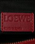 Calfskin Colorblock Medium Puzzle Bag Red