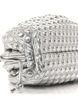Metallic Fabric Bubble Wrap The Mini Pouch Silver