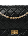 Aged Calfskin Quilted 2.55 Reissue 227 Flap Black