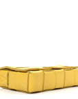 Lambskin Maxi Intrecciato Small Cassette Crossbody Bag Gold