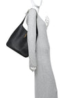 Smooth Calfskin Large Le 5 A 7 Soft Hobo Black
