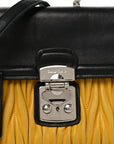 Nappa Matelasse Top Handle Bag Black Soleil