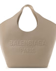 Smooth Calfskin Mary Kate Tote Taupe