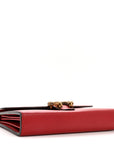 Calfskin Mini Dionysus Chain Wallet Hibiscus Red