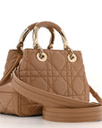 Calfskin Cannage Small The Lady 95.22 Beige
