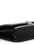 Lambskin Quilted CHNL 19 Wallet On Chain WOC Black