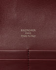 Smooth Calfskin Small Bel Air Clutch On Strap Dark Burgundy