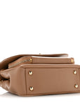 Caviar Quilted Medium Business Affinity Flap Beige