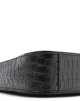 Calfskin Crocodile Embossed Le 5 A 7 Hobo Black