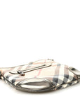 Patent Nova Check Dryden Crossbody Bag Pewter