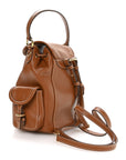 Soft Calfskin Medium Backpack Cognac