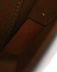 Canvas Calfskin Triomphe Mini Besace Tan