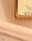 Lambskin Quilted Wallet On Chain WOC Beige Black