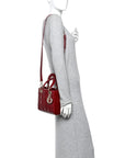 Patent Cannage Small Lady D1OR Cherry Red