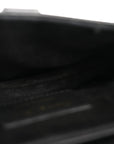 Grained Calfskin Mini Saddle Bag Black
