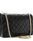 Aged Calfskin Quilted 2.55 Reissue 226 Flap Black