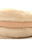 Shearling Arque Shoulder Bag Ecru Noisette