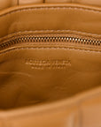 Nappa Maxi Intreccio Small Padded Cassette Crossbody Bag Camel