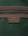 GG Supreme Monogram Textured Dollar Calfskin Web Medium Savoy Duffle Bag Beige Dark Brown