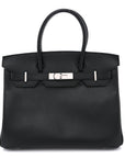 Epsom Birkin 30 Black