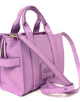 Grained Calfskin Small The Tote Bag Regal Orchid