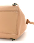 Nappa Flowerland Mini Peekaboo Iconic Satchel Miele Scuro