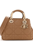 Calfskin Cannage Small The Lady 95.22 Beige