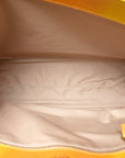 Calfskin Lizard Embossed Medium London Tote Marigold
