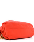 Calfskin The Pouch Chain Orange