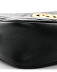 Calfskin Matelasse Small GG Marmont Chain Shoulder Bag Black