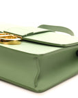 Smooth Calfskin 30 Montaigne Flap Bag Mint Green