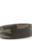 Canvas Calfskin Camouflage Ava Logo Triomphe Shoulder Bag Khaki