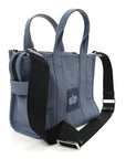 Cotton Canvas Small The Traveler Tote Bag Blue