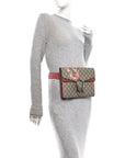 GG Supreme Monogram Blooms Dionysus Belt Bag Beige Multicolor Dry Rose