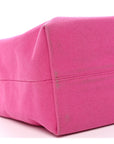 Canvas Printed Open Your Heart Tote Pink Black
