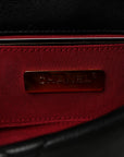 Goatskin Quilted CHNL 19 Waist Bag Black