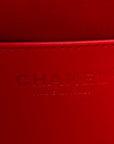 Caviar Quilted Mini CHNL 25 Handbag Red