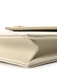 Grain De Poudre Matelasse Chevron Monogram Envelope Chain Wallet Crema Soft