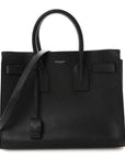 Grained Calfskin Small Sac De Jour Black