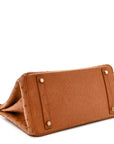 Ostrich Birkin 30 Cognac