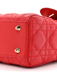 Lambskin Cannage Small My ABCD1OR Lady D1OR Red