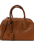 Calfskin Small Sac De Jour Boston Handle Toasted Brown