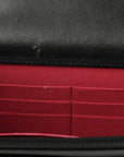 Lambskin Quilted CHNL 19 Wallet On Chain WOC Black
