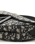 Oblique Saddle Bag Blue