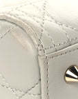 Lambskin Cannage Medium Lady D1OR Grey