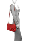 Alligator Jumbo Double Flap Red